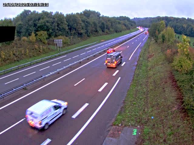 Webcam sur la N19 à Lyoffans. Vue orientée vers Vesoul