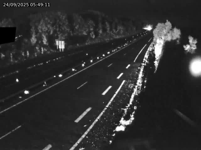 Webcam sur la N19 à Lyoffans. Vue orientée vers Vesoul