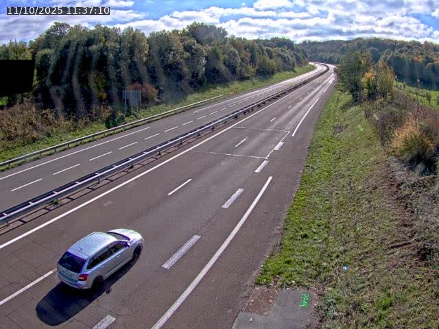 Webcam sur la N19 à Lyoffans. Vue orientée vers Vesoul
