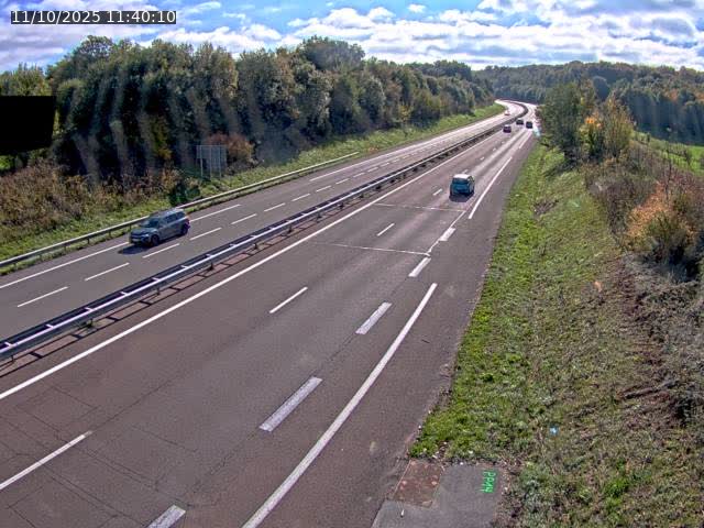 Webcam sur la N19 à Lyoffans. Vue orientée vers Vesoul