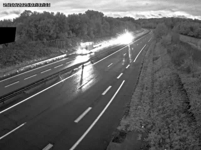 Webcam sur la N19 à Lyoffans. Vue orientée vers Vesoul