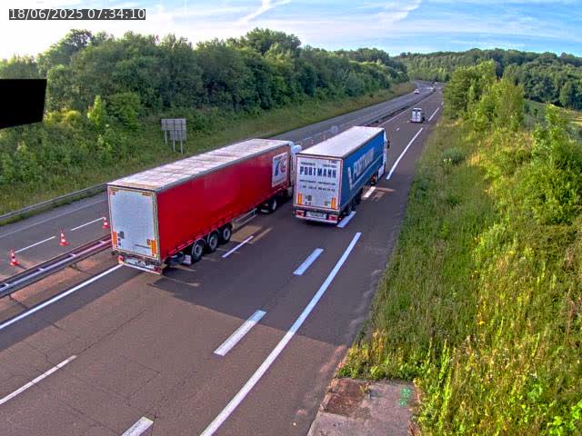 Webcam sur la D438, à proximité du début de la N19 près de Lure, à Lyoffans