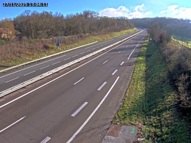 Webcam sur la N19 à Lyoffans. Vue orientée vers Vesoul