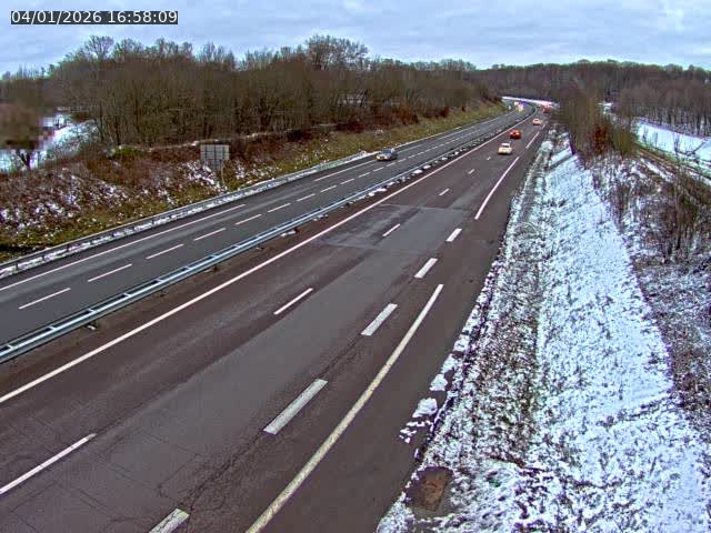 Webcam sur la N19 à Lyoffans. Vue orientée vers Vesoul