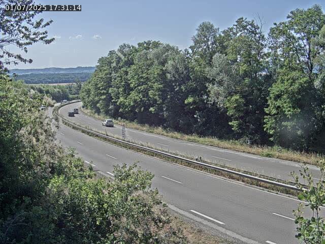 Caméra autoroute France - N57, Mamirolle direction Besançon