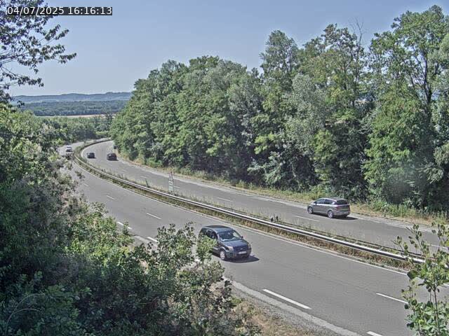Caméra autoroute France - N57, Mamirolle direction Besançon