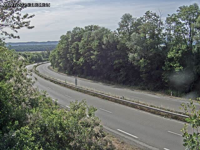 Caméra autoroute France - N57, Mamirolle direction Besançon
