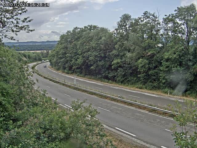 Caméra autoroute France - N57, Mamirolle direction Besançon