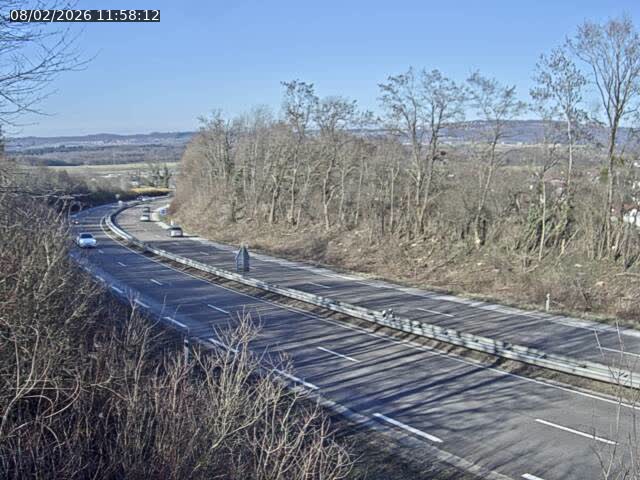 Caméra autoroute France - N57, Mamirolle direction Besançon