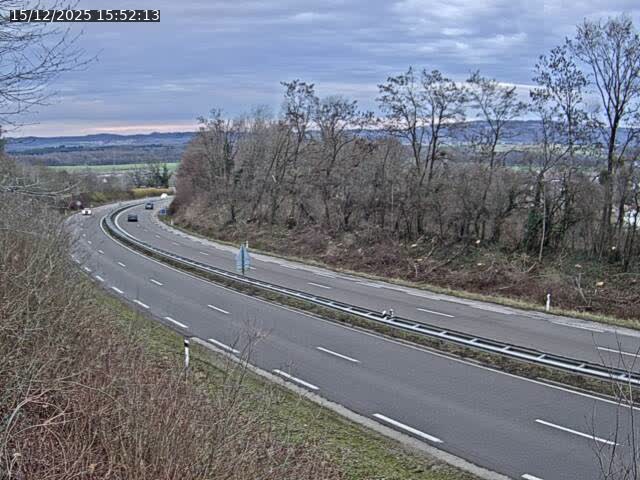 Caméra autoroute France - N57, Mamirolle direction Besançon