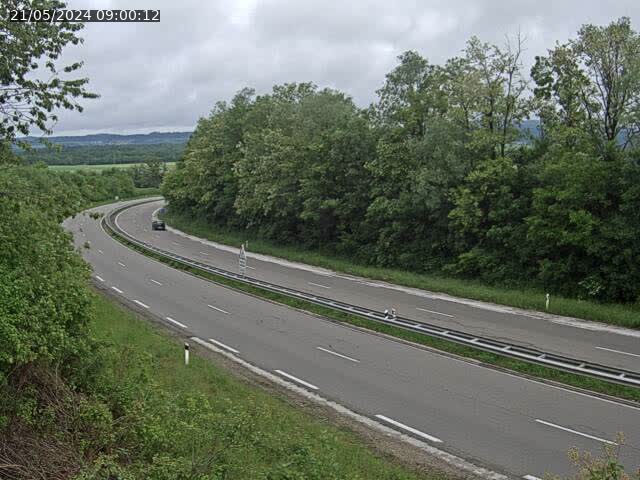 Caméra autoroute France - N57, Mamirolle direction Besançon