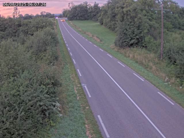 Webcam sur la Nationale 5 à Montrond, entre Champagnole et Barretaine