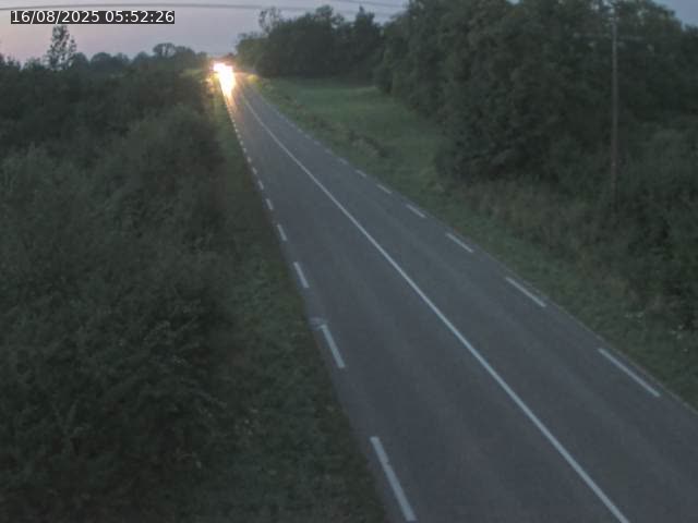 Webcam sur la Nationale 5 à Montrond, entre Champagnole et Barretaine