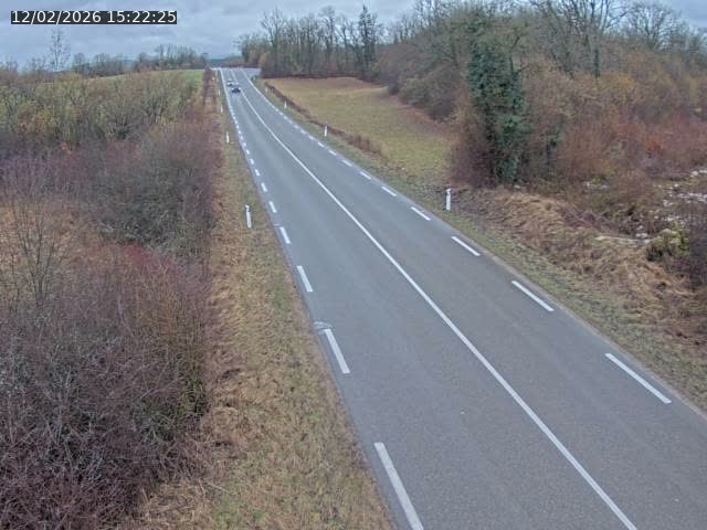 Webcam sur la Nationale 5 à Montrond, entre Champagnole et Barretaine