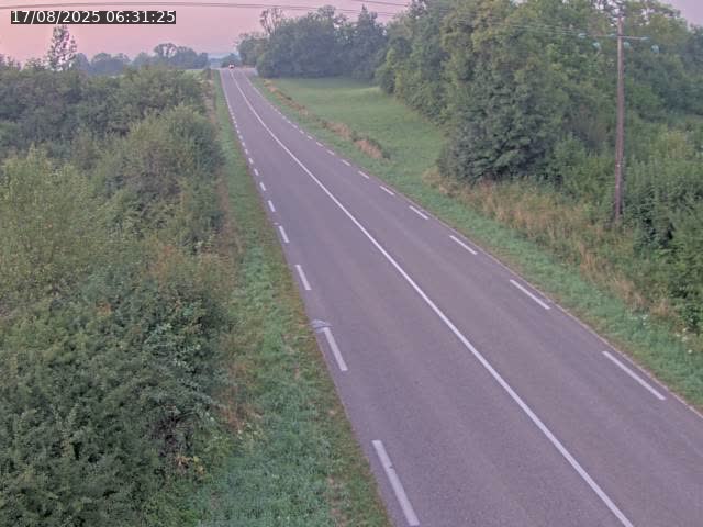 Webcam sur la Nationale 5 à Montrond, entre Champagnole et Barretaine