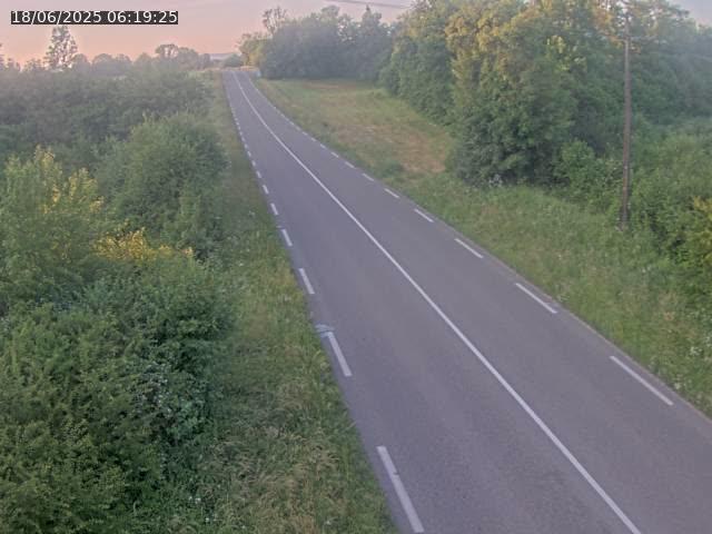 Webcam sur la Nationale 5 à Montrond, entre Champagnole et Barretaine