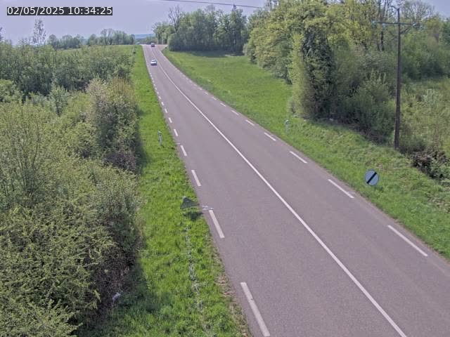 Webcam sur la Nationale 5 à Montrond, entre Champagnole et Barretaine