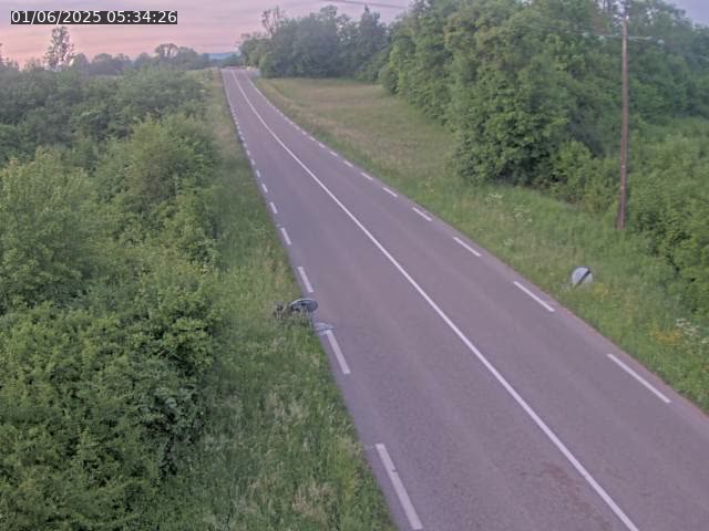 Webcam sur la Nationale 5 à Montrond, entre Champagnole et Barretaine