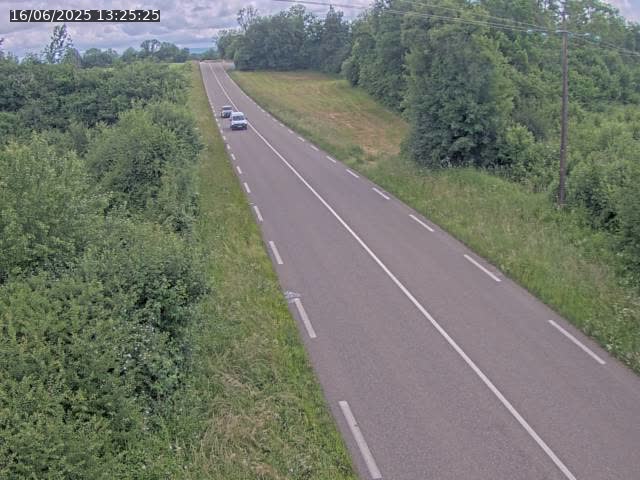 Webcam sur la Nationale 5 à Montrond, entre Champagnole et Barretaine