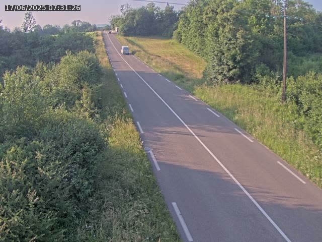 Webcam sur la Nationale 5 à Montrond, entre Champagnole et Barretaine