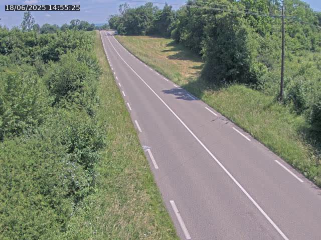 Webcam sur la Nationale 5 à Montrond, entre Champagnole et Barretaine