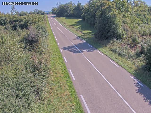 Webcam sur la Nationale 5 à Montrond, entre Champagnole et Barretaine