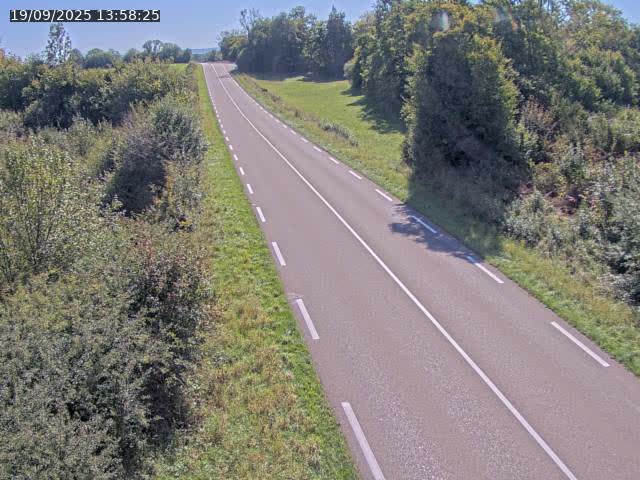 Webcam sur la Nationale 5 à Montrond, entre Champagnole et Barretaine