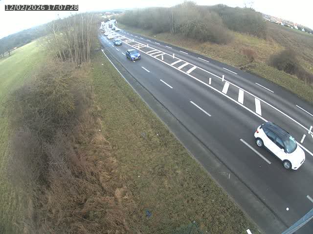 <h2>Caméra autoroute France - N52, Mont-saint-Martin vers Luxembourg</h2>