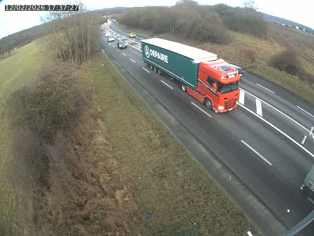 <h2>Caméra autoroute France - N52, Mont-saint-Martin vers Luxembourg</h2>