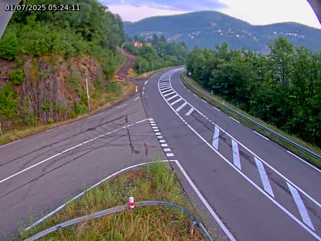Caméra autoroute France - N66, col du Bussang direction Remiremont