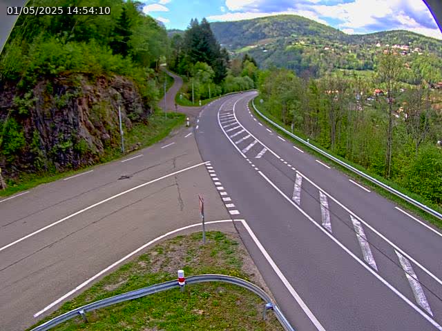 Caméra autoroute France - N66, col du Bussang direction Remiremont
