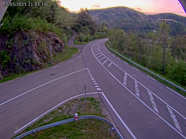 Caméra autoroute France - N66, col du Bussang direction Remiremont