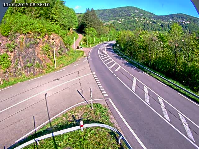 Caméra autoroute France - N66, col du Bussang direction Remiremont