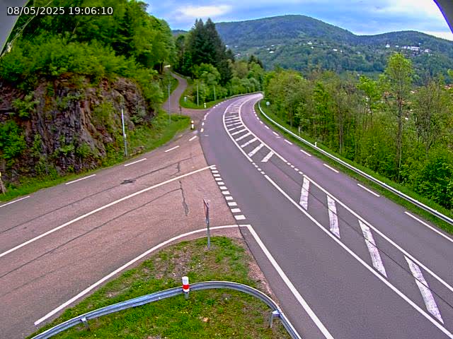 Caméra autoroute France - N66, col du Bussang direction Remiremont