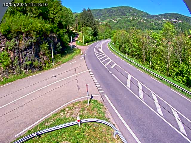 Caméra autoroute France - N66, col du Bussang direction Remiremont