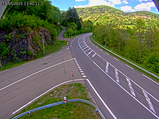 Caméra autoroute France - N66, col du Bussang direction Remiremont