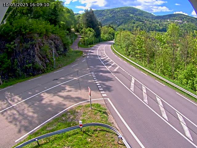 Caméra autoroute France - N66, col du Bussang direction Remiremont