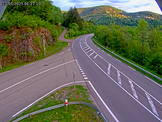 Caméra autoroute France - N66, col du Bussang direction Remiremont