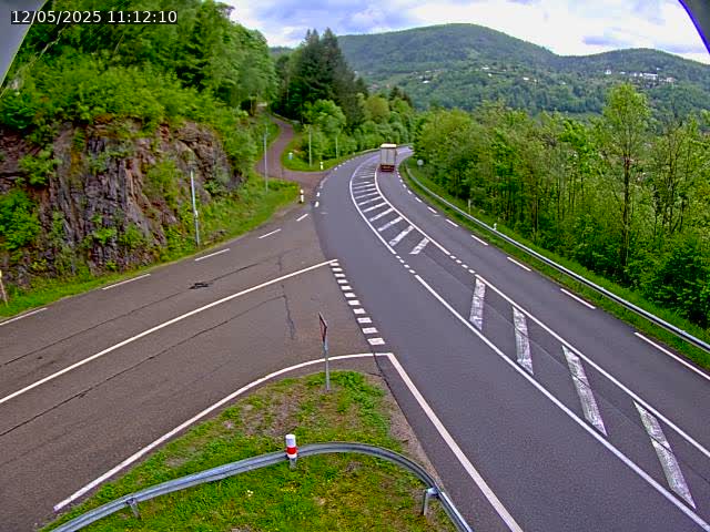 Caméra autoroute France - N66, col du Bussang direction Remiremont