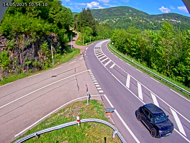 Caméra autoroute France - N66, col du Bussang direction Remiremont