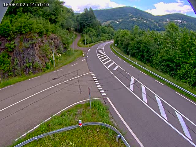 Caméra autoroute France - N66, col du Bussang direction Remiremont