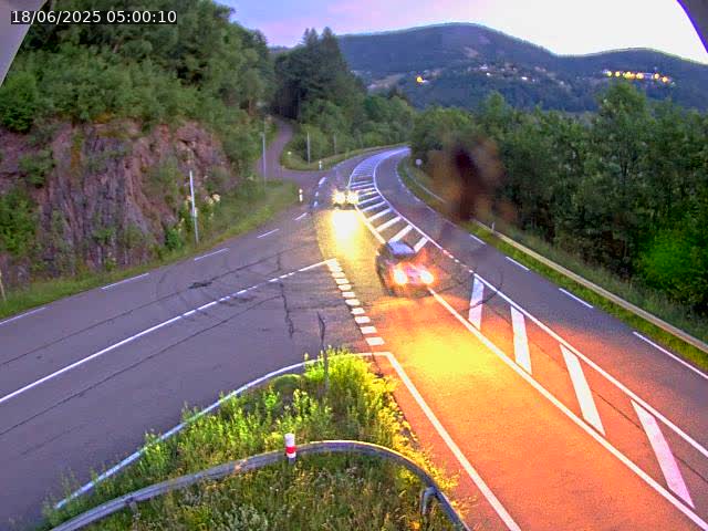 Caméra autoroute France - N66, col du Bussang direction Remiremont