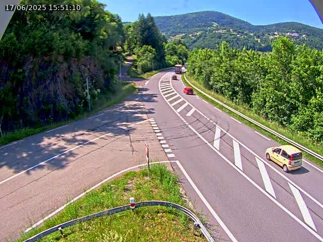 Caméra autoroute France - N66, col du Bussang direction Remiremont