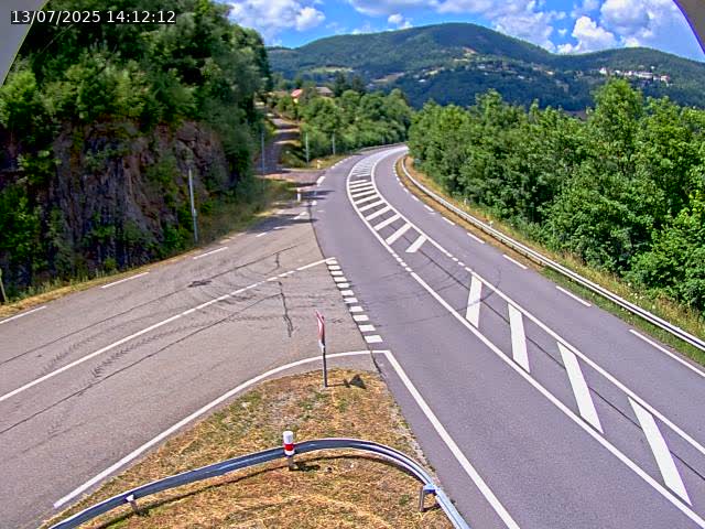 Caméra autoroute France - N66, col du Bussang direction Remiremont