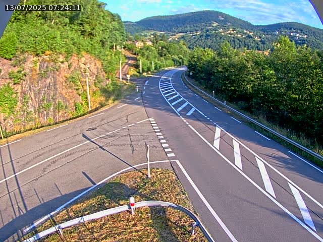 Caméra autoroute France - N66, col du Bussang direction Remiremont