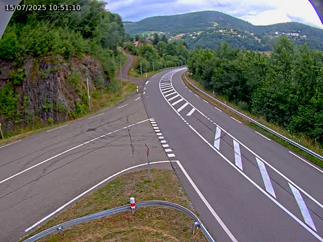 Caméra autoroute France - N66, col du Bussang direction Remiremont