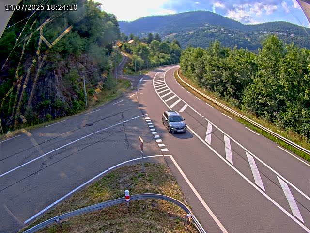 Caméra autoroute France - N66, col du Bussang direction Remiremont