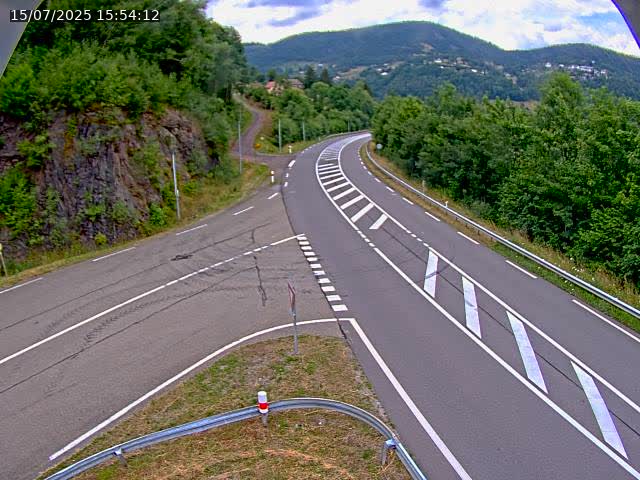 Caméra autoroute France - N66, col du Bussang direction Remiremont