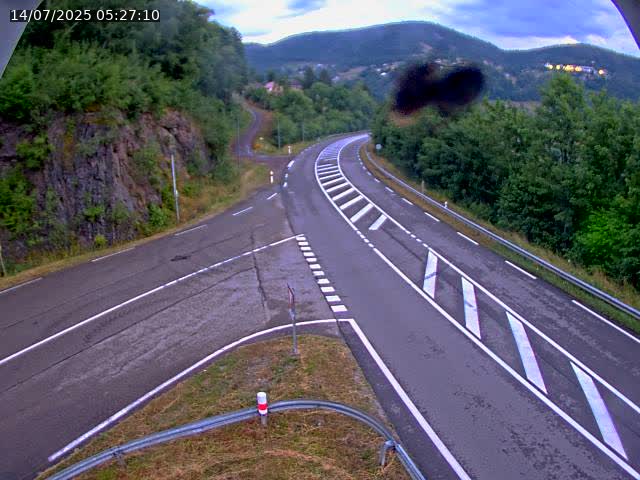 Caméra autoroute France - N66, col du Bussang direction Remiremont