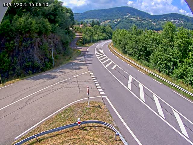 Caméra autoroute France - N66, col du Bussang direction Remiremont